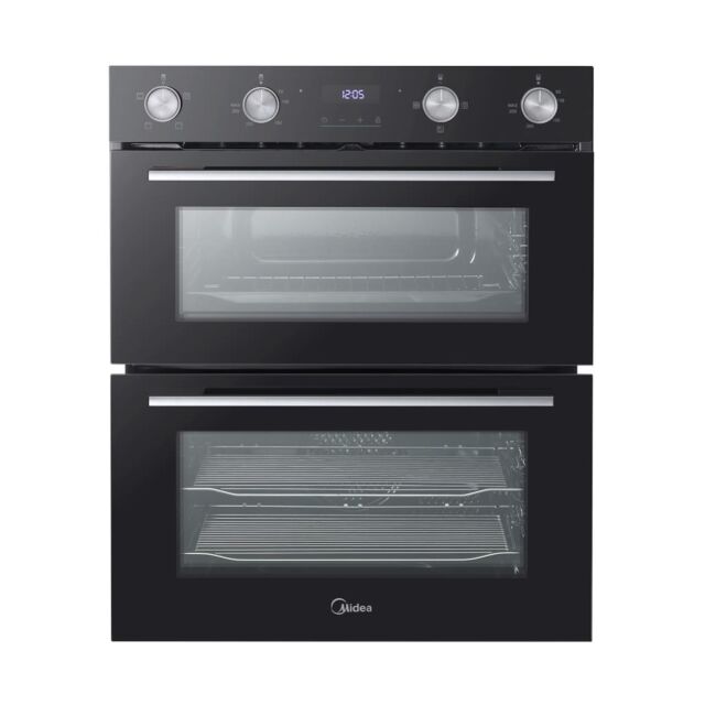 Midea MBOD50M3AD0-BK Fan Built-Under Double Oven - Black - AA Rated