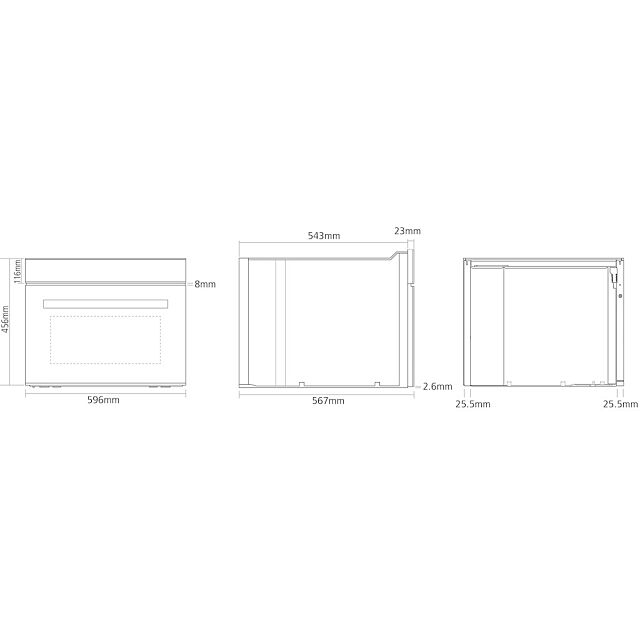 Caple CM108BK Built In Microwave