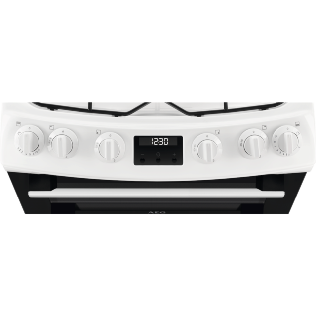 AEG CGX6130ACW 60cm Double Oven Gas Cooker - White