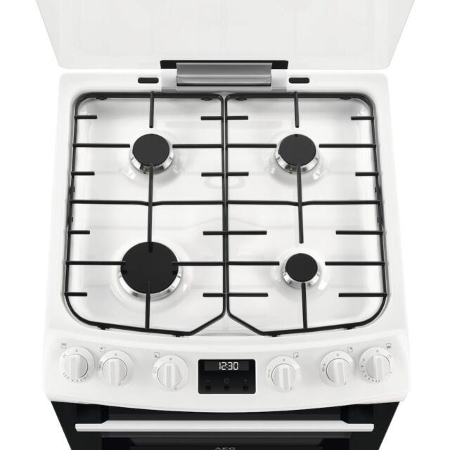 AEG CGX6130ACW 60cm Double Oven Gas Cooker - White