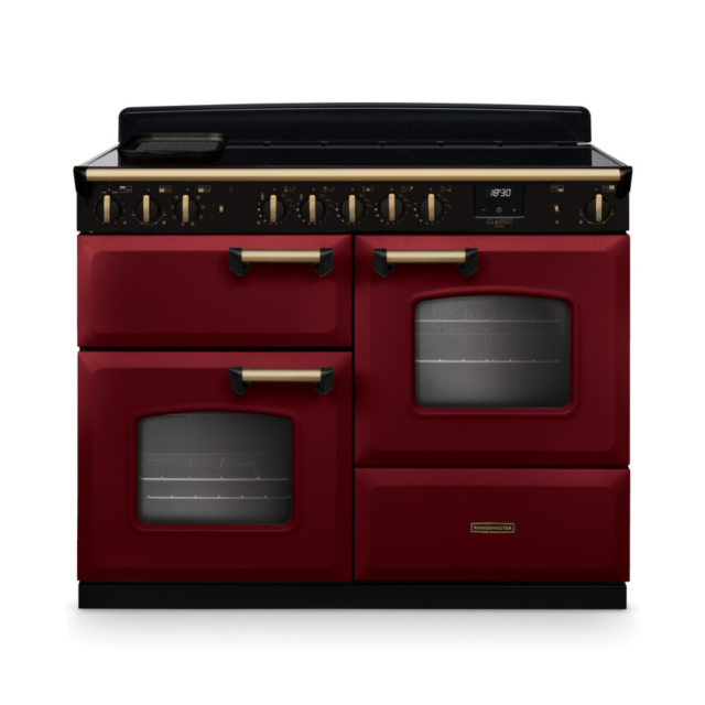 Rangemaster CLDLO110EIPBOR/AB1 Classic Deluxe 110 Induction Range Cooker - Bordeaux - A Rated