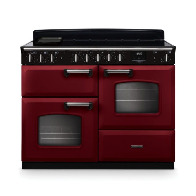 Rangemaster CLDLO110EIPBOR/CM1 Classic Deluxe 110 Induction Range Cooker - Bordeaux - A Rated