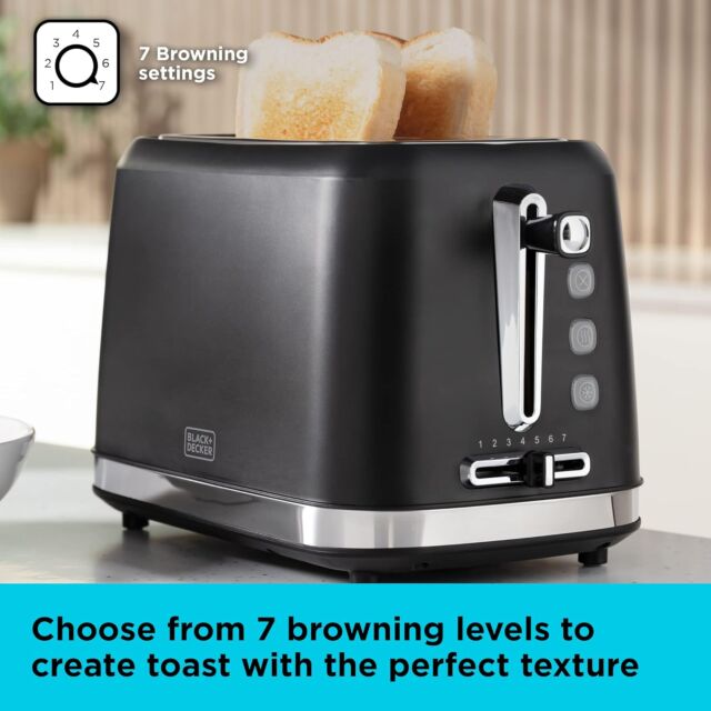 Black and Decker BXTO20077GB 2 Slice Toaster