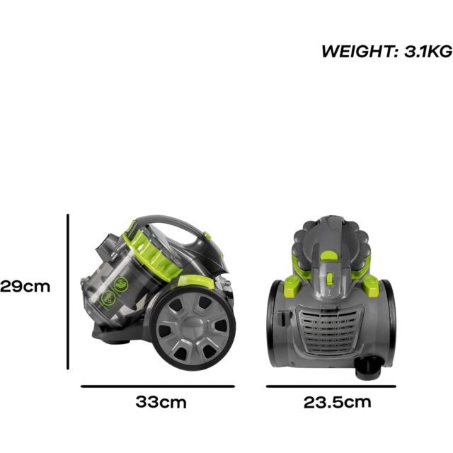 Daewoo Tornado Cyclonic 700W Cylinder Vacuum