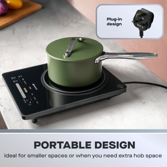 Daewoo SDA2771GE 2200W Single Induction Hob