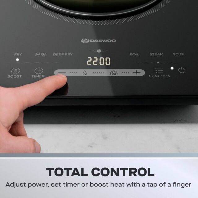 Daewoo SDA2771GE 2200W Single Induction Hob