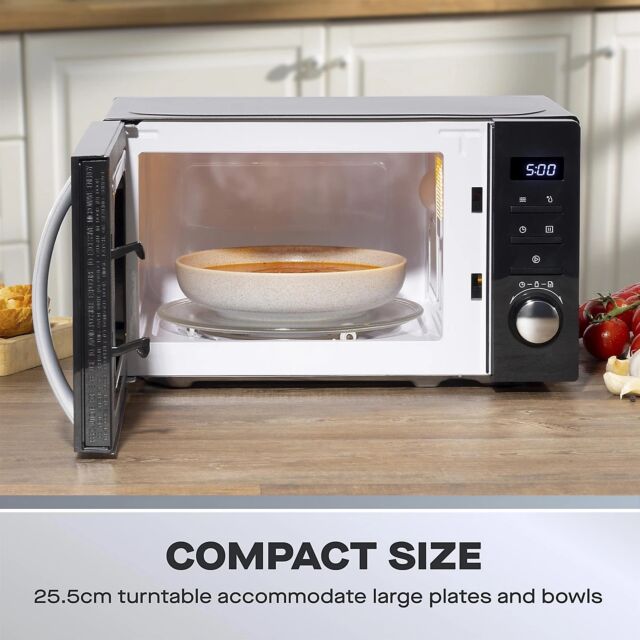 Daewoo 20L Black Digital 800W Microwave SDA2866