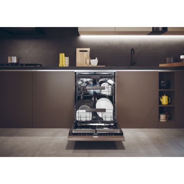 Haier XS 6B0S3FSB-80 60cm Dishwasher, 16 Place Settings, B Energy, 40 dB, WASHLENS PLUS