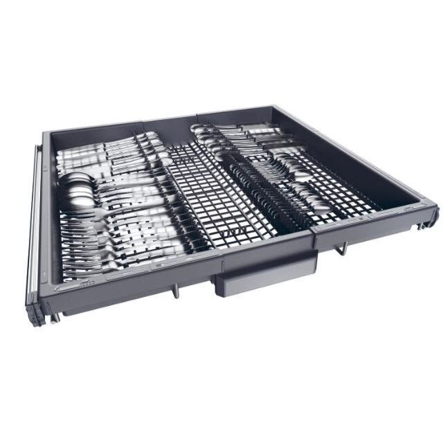 Haier XS 6B0S3FSB-80 60cm Dishwasher, 16 Place Settings, B Energy, 40 dB, WASHLENS PLUS