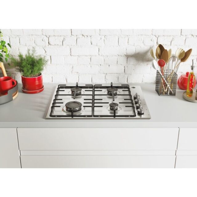 Hoover HHW6LPB 4 Burner Side Control Gas Hob