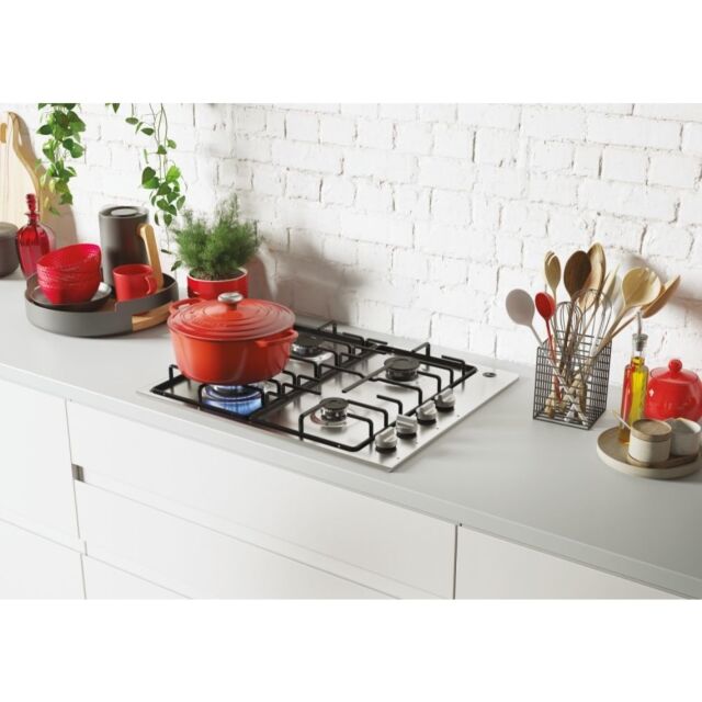 Hoover HHW6LPB 4 Burner Side Control Gas Hob