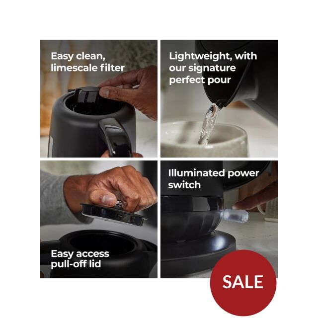 Kenwood KW4318 Kenwood Ripple Kettle - Midnight Black