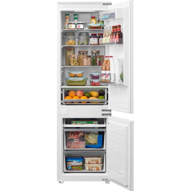 Midea MDRE353FGE01D 178cm 70/30 Integrated Frost Free Fridge Freezer with Sliding Door Fixing Kit