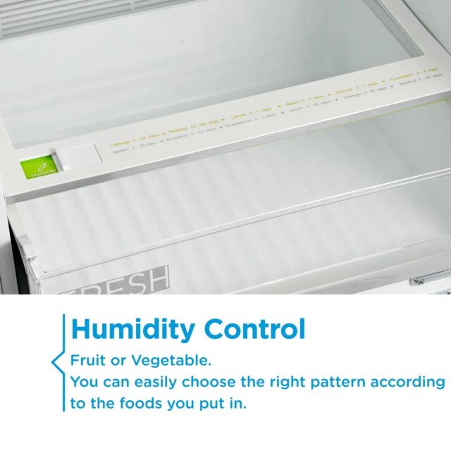 Midea MDRE353FGE01D 178cm 70/30 Integrated Frost Free Fridge Freezer with Sliding Door Fixing Kit