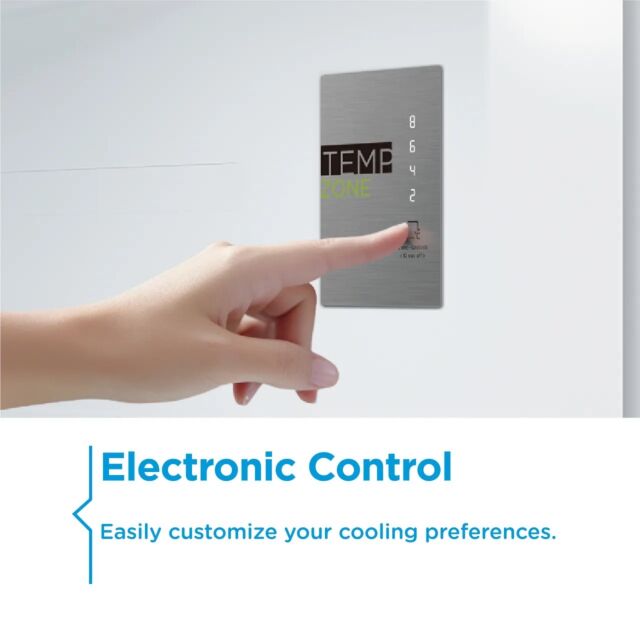 Midea MDRE353FGE01D 178cm 70/30 Integrated Frost Free Fridge Freezer with Sliding Door Fixing Kit