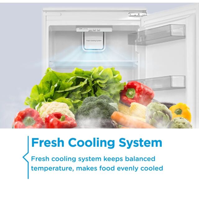 Midea MDRE379FGE01D 70/30 Integrated Fridge Freezer with Sliding Door Fixing Kit