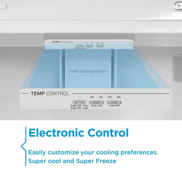Midea MDRE379FGE01D 70/30 Integrated Fridge Freezer with Sliding Door Fixing Kit
