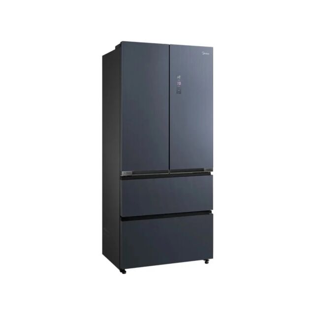 Midea MDRF705BIE70 American Style French Door Fridge Freezer In Midnight Glass