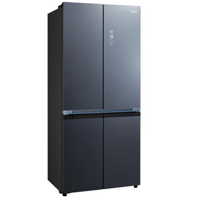 Midea MDRM706BIE70 Total No Frost American Fridge Freezer In Midnight Glass
