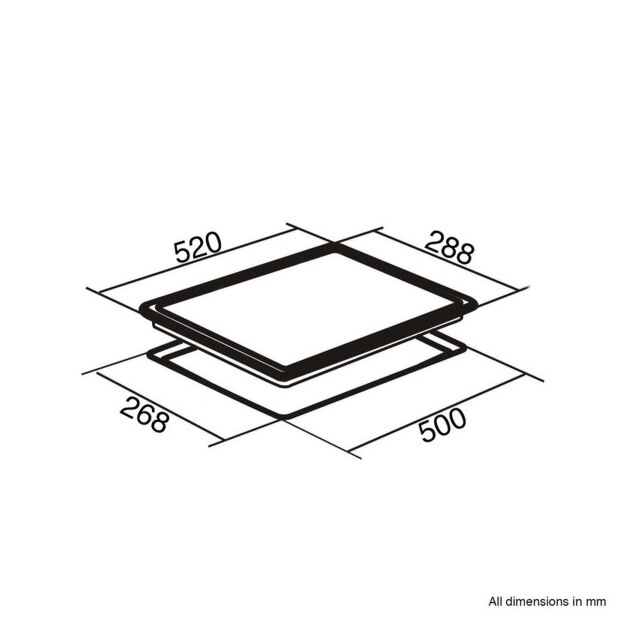 SIA UB30IH Domino Induction Hob Touch Control