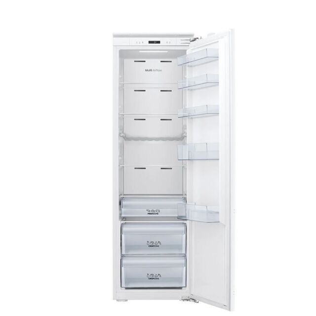 Teknix BITHTL In Column 1.77 Tall Larder, E Rated, LED Light, Wine Rack, 2 Crisper/1 Fresh Zone