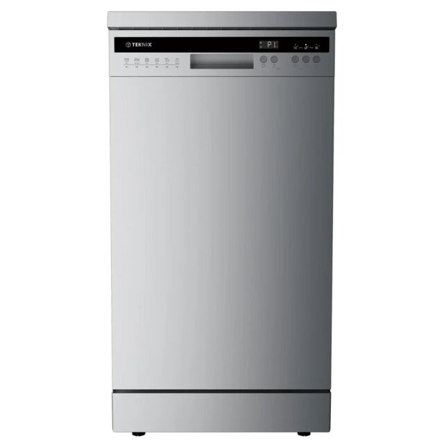 Teknix TX3FD458S Slimline Dishwasher With Cutlery Tray
