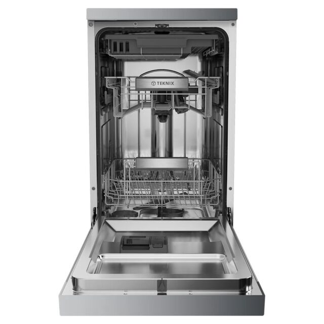 Teknix TX3FD458S Slimline Dishwasher With Cutlery Tray