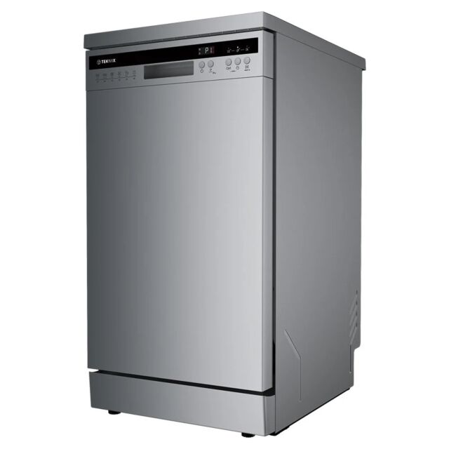 Teknix TX3FD458S Slimline Dishwasher With Cutlery Tray