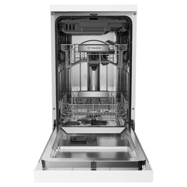 Teknix TX3FD458W Slimline Dishwasher With Cutlery Tray