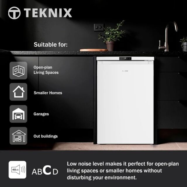 Teknix UC2TNF55FW Frost Free 90L Freezer