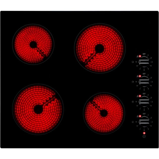 Willow WCH60D Ceramic Hob Knobbed Control