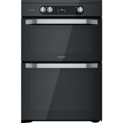 Hotpoint HDM67I9H2CB/U Double Electric 60cm Cooker - Black