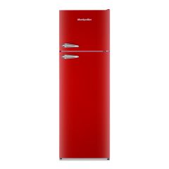 Montpellier MAB346R Retro Top Mount Fridge Freezer in Red