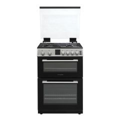 Montpellier MDOG60LS 60cm Double Gas Cooker in Silver