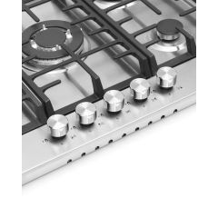Montpellier MGH75CX 70cm Stainless Steel Gas Hob
