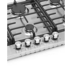Montpellier MGH90CX 86cm Stainless Steel Gas Hob