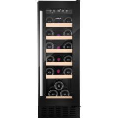 CDA WCCFO302BL 30cm Freestanding Undercounter Slimline Wine Cooler