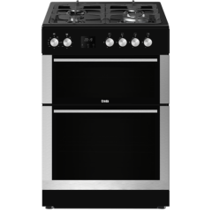 Creda C60DFDOX 60cm Freestanding Dual Fuel Double Oven Cooker