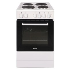 Esatto ESAT60EW Freestanding 60Cm Single Cavity Solid Hotplate Cooker
