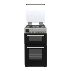 Hostess DOG50I Gas, Double Oven, Lidded, Cast Iron Pan Supports, Clock, LPG Compatible (jets include