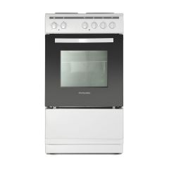 Montpellier MSE46W 50cm Electric Cooker in White
