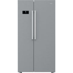 Hotpoint HPG26592XP4UKWR Freestanding American Fridge Freezer with EvenFlow - Inox
