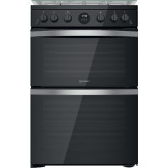 Indesit ID67G0MCB/UK Double Cooker - Black
