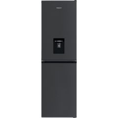 Hotpoint HPKH 1261W XBR4UK Freestanding 50/50 No Frost Fridge Freezer with Water Dispenser - Black