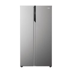 Haier HSR5918DNMP 90cm American Style Side-by-Side Fridge Freezer - Platinum Inox