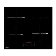 Midea MIH740F238K0 - Black 60cm Induction Hob - 4 Cooking Zones